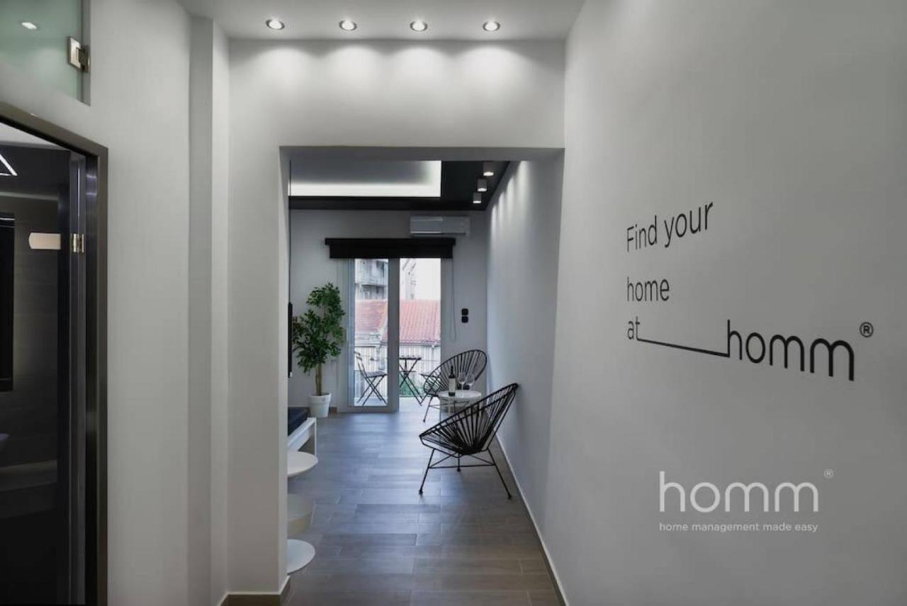 34Sqm Minimal Homm Apartment With Acropolis View Athen Eksteriør billede